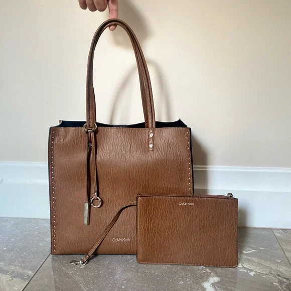 Calvin klein studded tote clearance